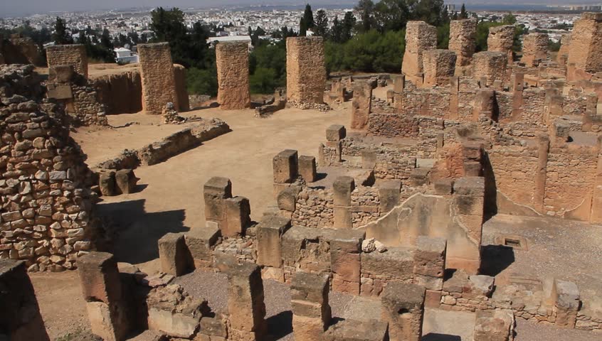 Map Of Carthage Monuments From Ancient Times. Map Of Carthage ...