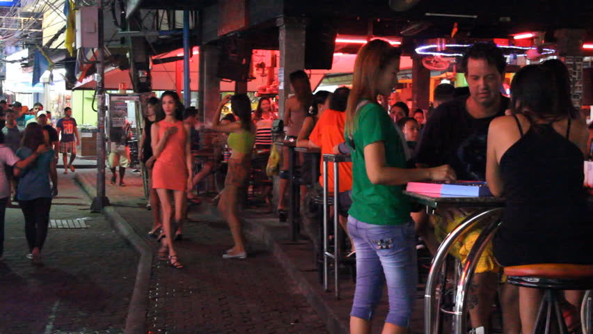 PATTAYA, THAILAND - NOVEMBER 15, 2014: Walking Street Is Red-light ...