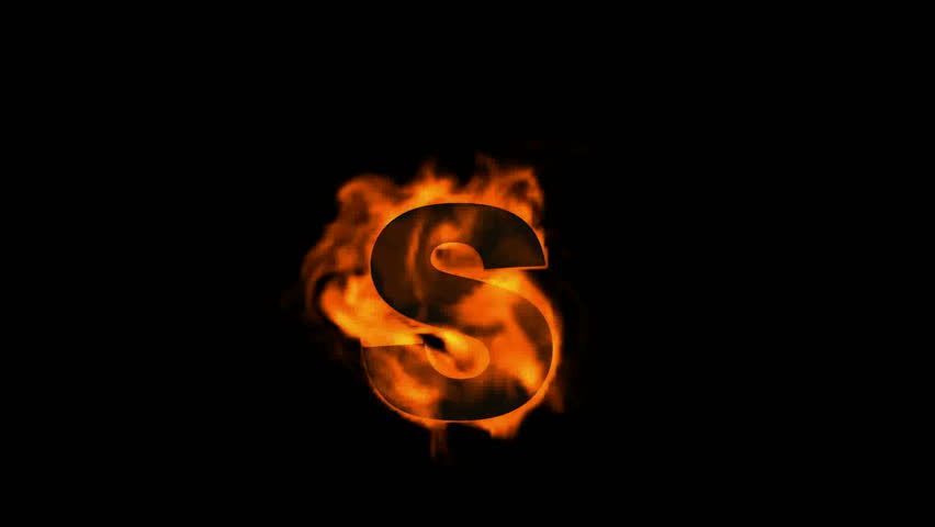 Burning Numbers 3,fire On Black Background. Stock Footage Video 4128115 ...