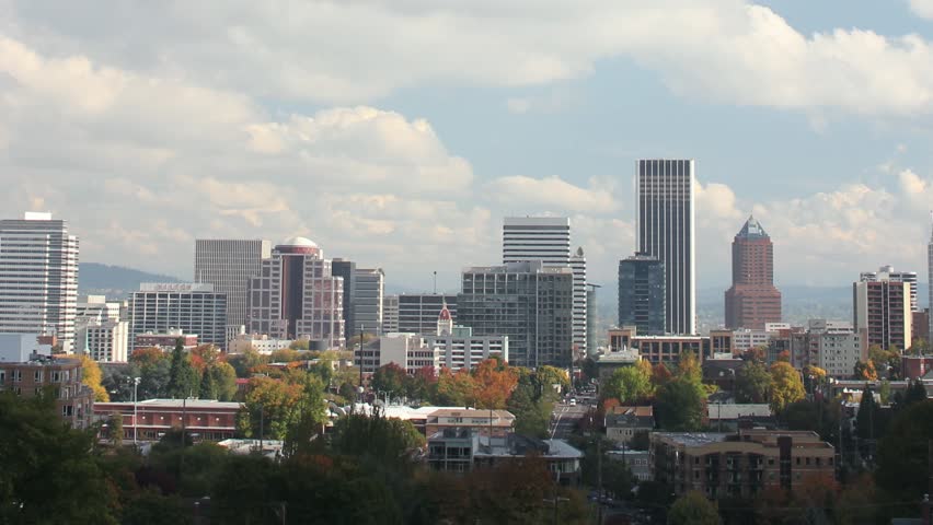 Skyline of Portland Oregon image Free stock photo Public Domain