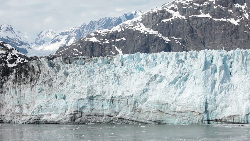 Margerie Glacier Tidewater Calving Glacier Bay Slow Motion. 21 Mile ...