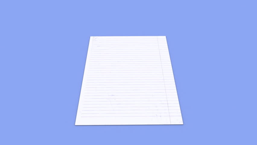 a-sheet-of-lined-paper-stock-footage-video-100-royalty-free-453463-shutterstock
