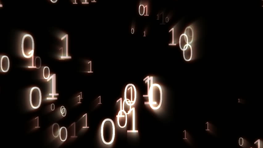 Digital Animation of Binary Codes Stock Footage Video (100% Royalty ...