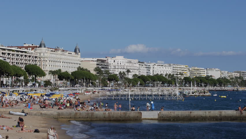 Cannes Beach Stock Footage Video | Shutterstock