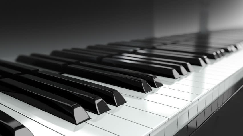 Loopable Piano Keyboard Background With Place For Your 