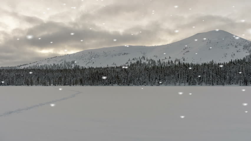 Desolate Beautiful Winter Landscape in Stock Footage Video (100% ...