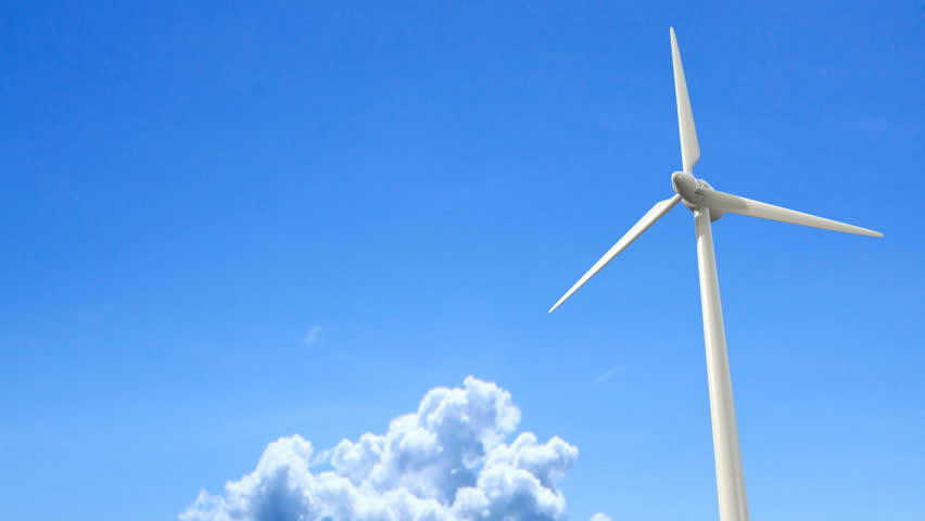 Regular Wind Turbines Rotating in Stock Footage Video (100 Royalty