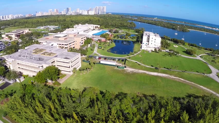 MIAMI - OCTOBER 1: Aerial Video Of Florida International University ...