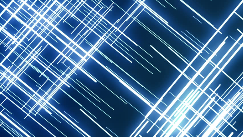 Blue Abstract Grid Lines . Stock Footage Video (100% Royalty-free