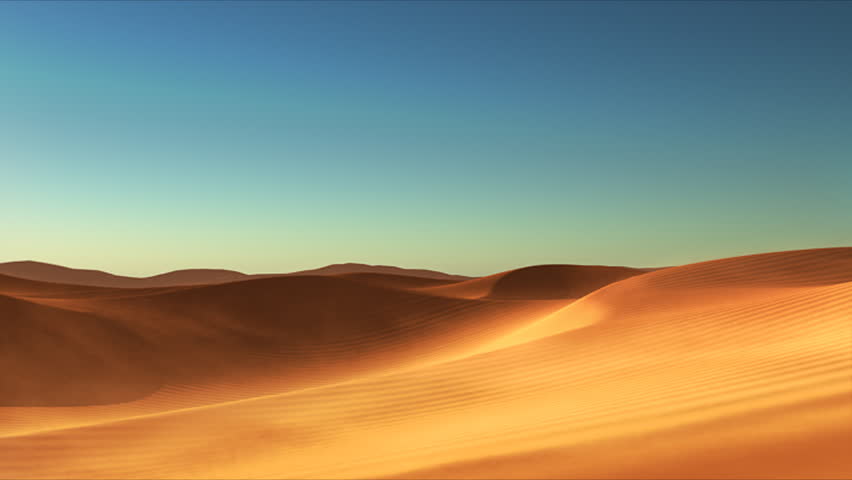 3D Animated Desert With Dunes And Sand Stock Footage Video 5500577