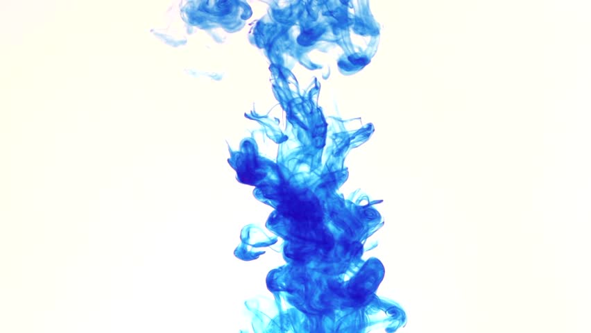 Blue Color Dissolving In Clear Stock Footage Video 100 Royalty Blue Color Dissolving In Clear Water Against White Background