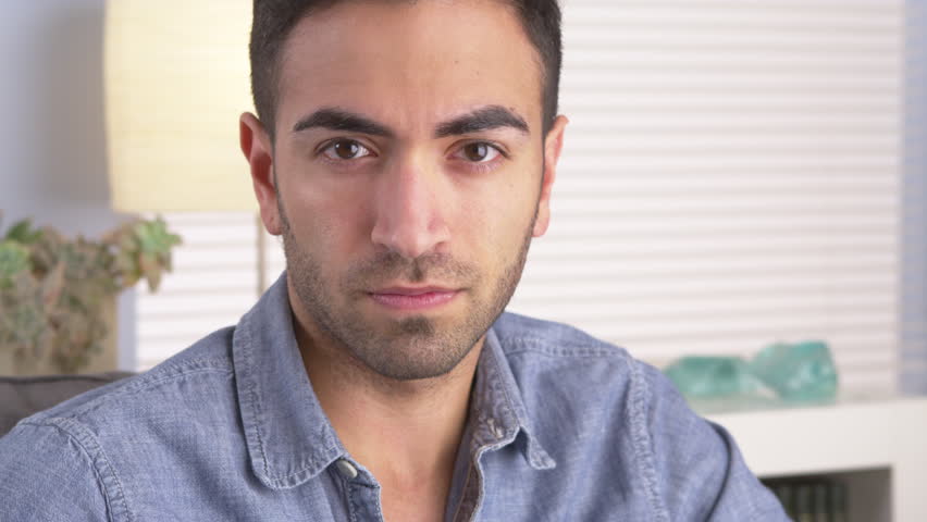 Handsome Puerto Rican Man Looking Stock Footage Video 100