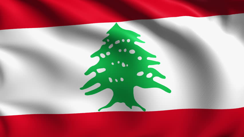 Flag Of Lebanon Background Seamless Loop Animation Stock Footage Video ...