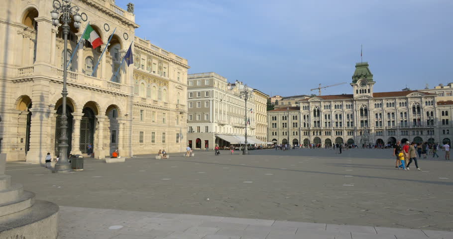 Trieste City Seaport Northeastern Italy. Trieste Capital Friuli-Venezia ...