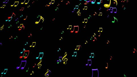 Animated Falling Colorful Music Notes On Stock Footage Video (100%  Royalty-free) 9133163 | Shutterstock