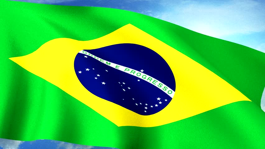 Brazil Flag With Alpha Matte - 30 Sec HD Animation Stock Footage Video ...