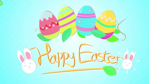 Happy Easter Card Colorful Animation 4k Stock Footage Video (100%  Royalty-free) 9260603 | Shutterstock