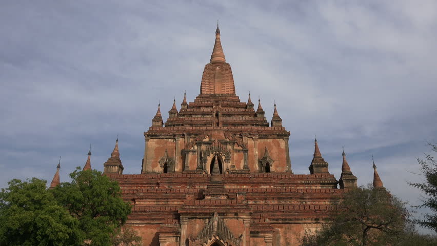 Video 1920x1080 - Htilominlo Temple Located In Bagan. Myanmar Stock
