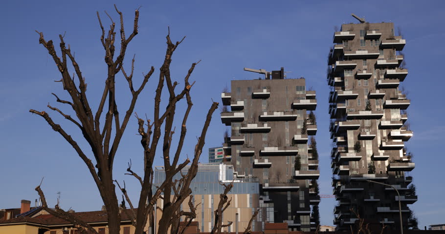 Modern Architecture Videos milan, italy - march 8, 2015 green vertical tower bosco verticale Modern Architecture Videos milan, italy - march 8, 2015 green vertical tower bosco verticale