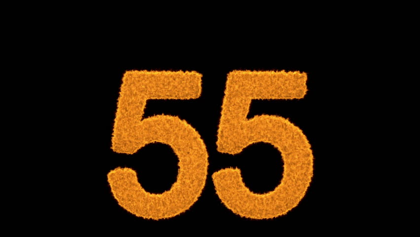 55. Цифра 55. 55 (Число). Число 55 на черном фоне. Цифра 55 на прозрачном фоне.