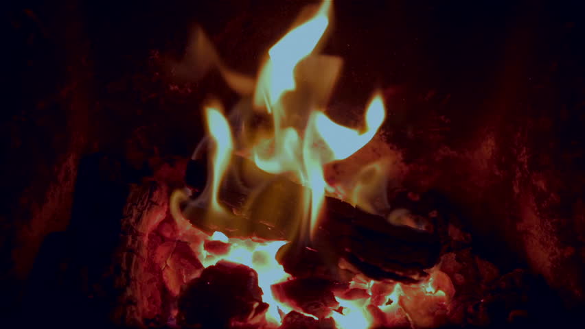 Peat Fire In Fireplace Stock Footage Video 100 Royalty Free